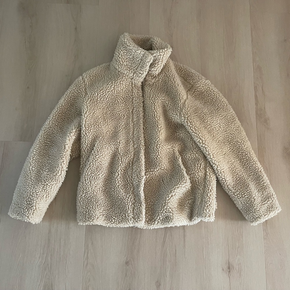 Aeropostale Cream Sherpa Jacket